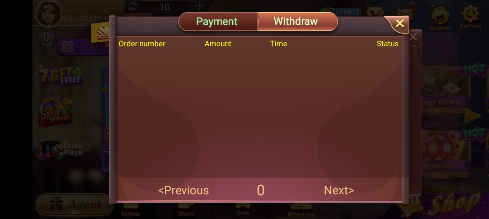 3patti loot withdraw history - successful teenpatti loot cashouts with amount and status